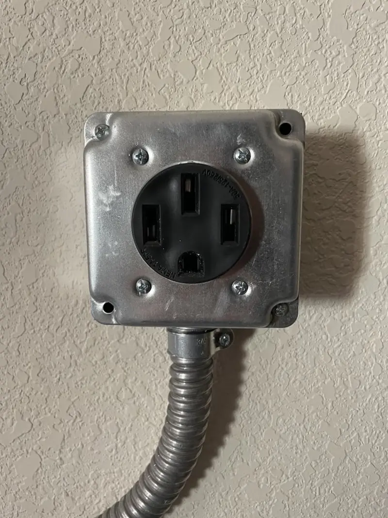 NEMA 14-50 outlet installed for Smart Home Electrical in Bossier City